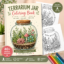 Terrarium Jar Coloring Book Printable PDF | Digital Download for Kids & Adults